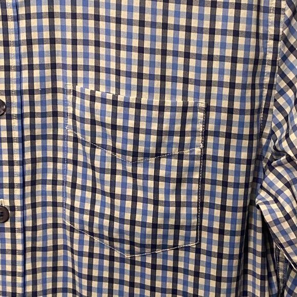 UNTUCKit Shirt Mens XS Extra Small Blue White Slim Fit Long Sleeve Button Down. - Picture 5 of 11